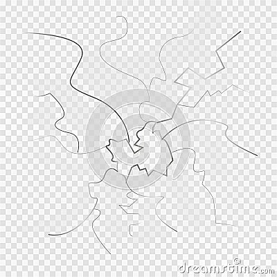 Smash to smithereens. Broken glass. Fragment of broken glass. Gray background. Vector illustration Vector Illustration