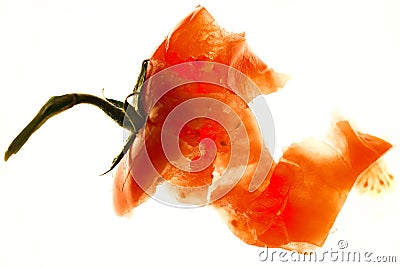 Smashed tomato Stock Photo