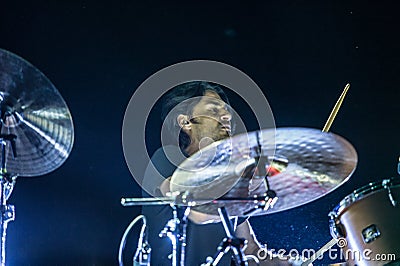 Smashing Pumpkins live from Webster Hall in New York Editorial Stock Photo