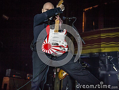 Smashing Pumpkins live from Webster Hall in New York Editorial Stock Photo