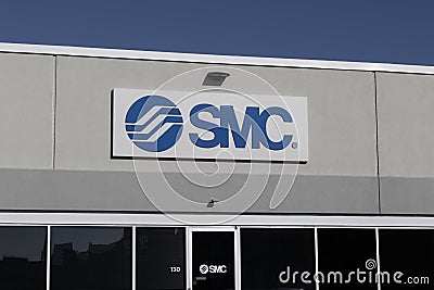 SMC Corporation location. SMC develops control systems and equipment, such as directional control valves, and actuators Editorial Stock Photo