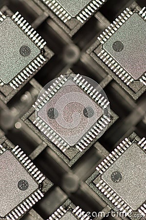 SMD integrated circuits Stock Photo