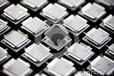 SMD integrated circuits Stock Photo