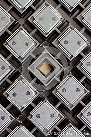 SMD integrated circuits Stock Photo