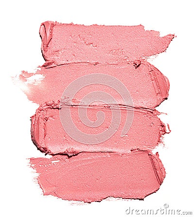 Smear paint of cosmetic and beauty products Stock Photo