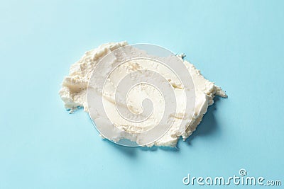 Smear of tasty cream cheese Stock Photo