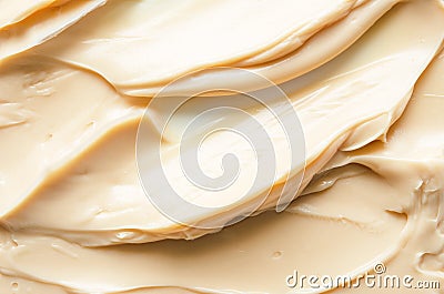 Smears and texture of face cream. Texture of liquid foundation. The concept of fashion and beauty industry. Stock Photo