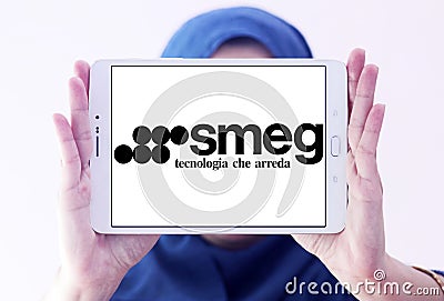 Smeg home appliances company logo Editorial Stock Photo