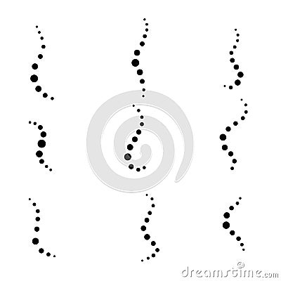 Smell aroma circle set Vector Illustration