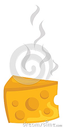 Smelly cheese, illustration, vector Vector Illustration