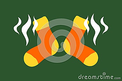 Smelly socks Vector Illustration