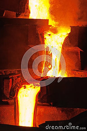 Smelting industry Stock Photo