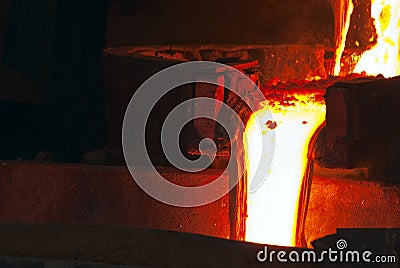 Smelting industry Stock Photo