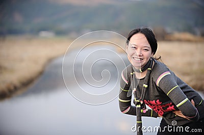 Smile asian woman Stock Photo