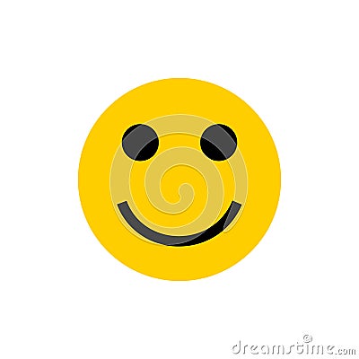 Smile Emoticon Vector Illustration