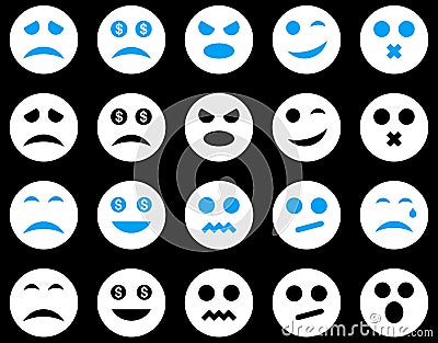 Smile and emotion icons Stock Photo