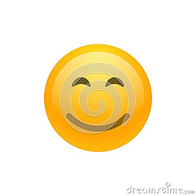 Smile face emoji vector icon Vector Illustration