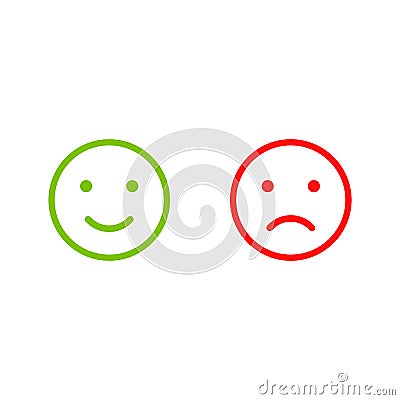 Smile face icons Stock Photo