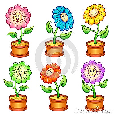 Smile flower Vector Illustration