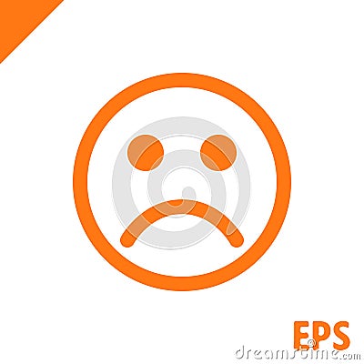 Smile icon stock vector illustration flat design Vector Illustration