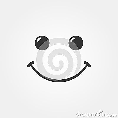 Smile icon vector 2 Stock Photo