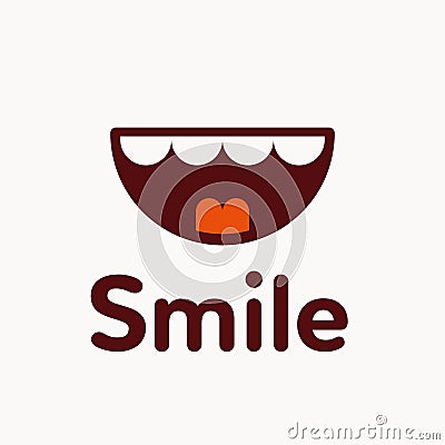 Smile logo vector illustration Vector Illustration