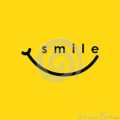 Smile Logo Vector Template Design Illustration Vector Illustration