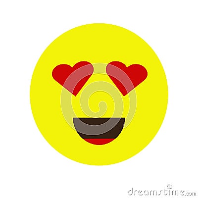 Smile love icon Vector Illustration