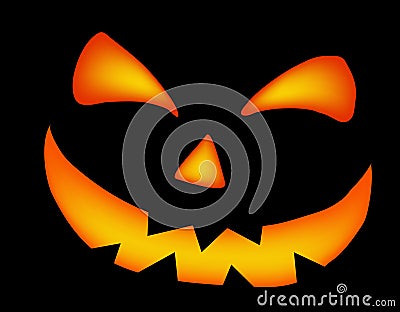 Smile of pumpkin Vector Illustration