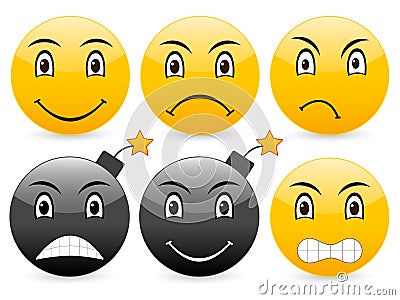 Smile set 7 Vector Illustration