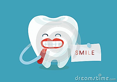 Smile tooth Vector Illustration