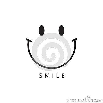 Smile Vector Template Design Illustration Vector Illustration