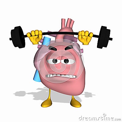Smiley Aorta - Exercise Your Heart Stock Photo