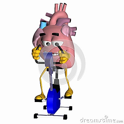 Smiley Aorta - Exercise Your Heart Stock Photo