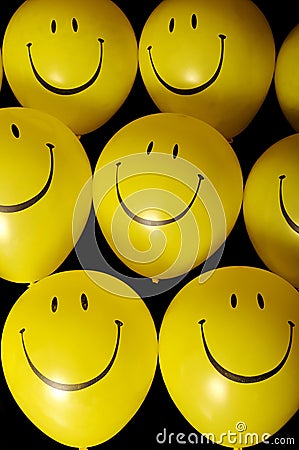 Smiley face balloons Editorial Stock Photo