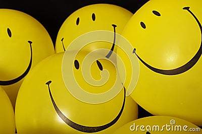 Smiley face balloons Editorial Stock Photo