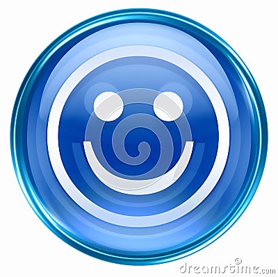 Smiley Face blue Stock Photo