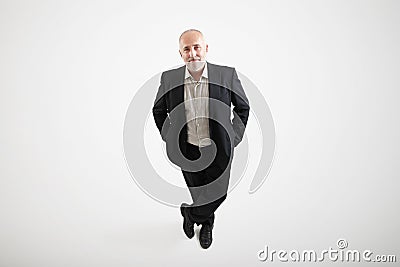 Smiley senior businessman Stock Photo