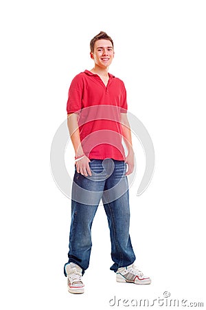 Smiley teenager Stock Photo