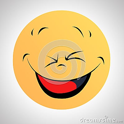 A Smiley type smailey face Vector Illustration