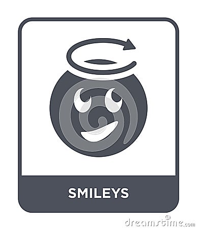 smileys icon in trendy design style. smileys icon isolated on white background. smileys vector icon simple and modern flat symbol Vector Illustration