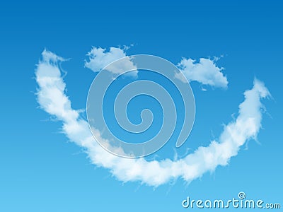 Smilie of cloud Stock Photo