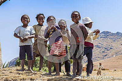 Smiling African children Editorial Stock Photo