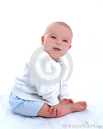 Smiling Baby Boy Stock Photo