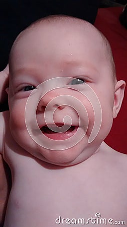 Smiling baby girl Editorial Stock Photo