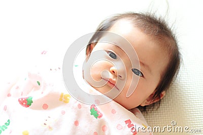 Smiling baby girl Stock Photo