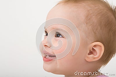 Smiling baby girl, toddler Stock Photo