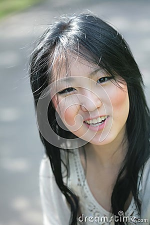 Smiling beautiful girl Stock Photo