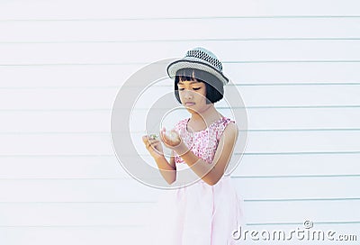 Smiling beautiful girl portrait stock photo Stock Photo