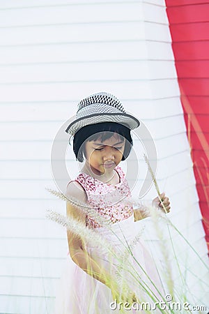 Smiling beautiful girl portrait stock photo Stock Photo